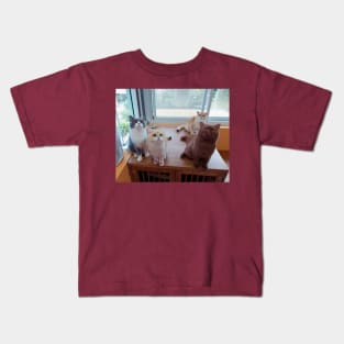 the cute cats team Kids T-Shirt